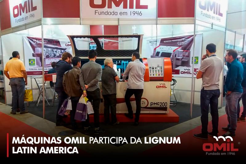 Máquinas OMIL participa da Lignum Latin America