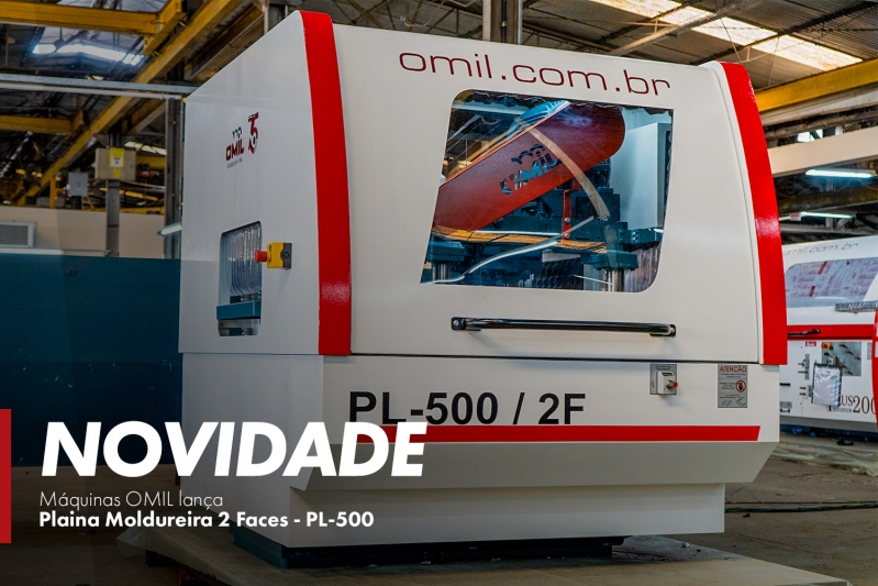 Máquinas OMIL lança Plaina Moldureira 2 Faces - PL-500 